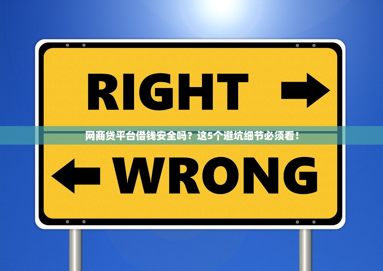 网商贷平台借钱安全吗？这5个避坑细节必须看！