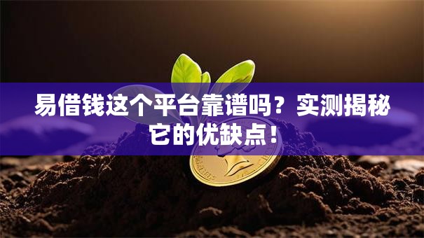 易借钱这个平台靠谱吗？实测揭秘它的优缺点！