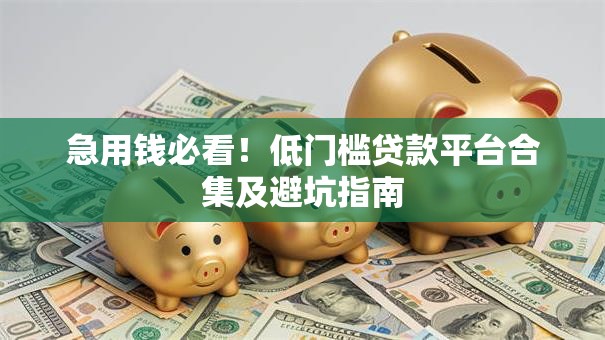急用钱必看！低门槛贷款平台合集及避坑指南