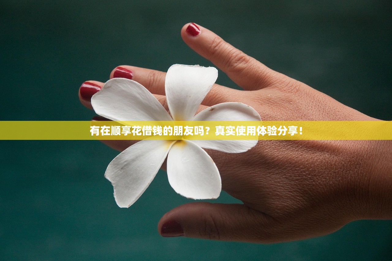 有在顺享花借钱的朋友吗？真实使用体验分享！