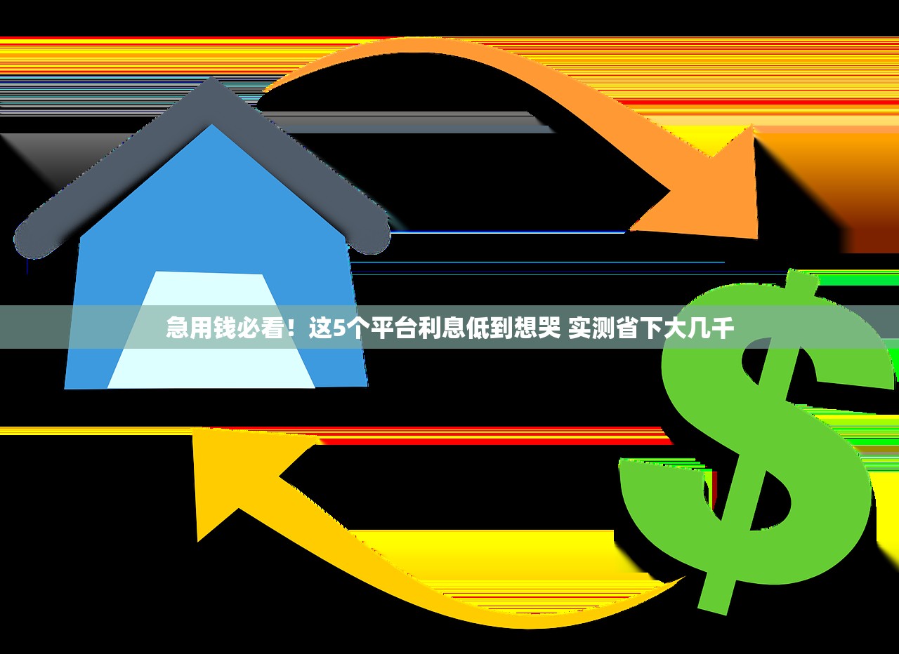 急用钱必看！这5个平台利息低到想哭 实测省下大几千