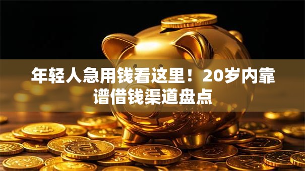 年轻人急用钱看这里！20岁内靠谱借钱渠道盘点