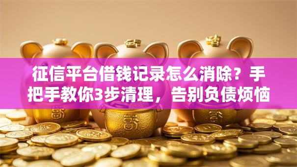 征信平台借钱记录怎么消除？手把手教你3步清理，告别负债烦恼！