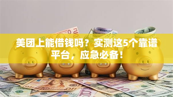 美团上能借钱吗？实测这5个靠谱平台，应急必备！