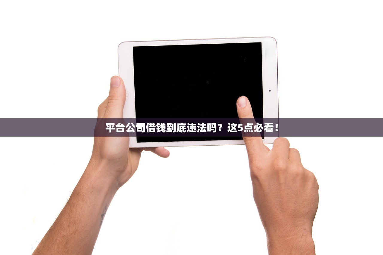 平台公司借钱到底违法吗？这5点必看！
