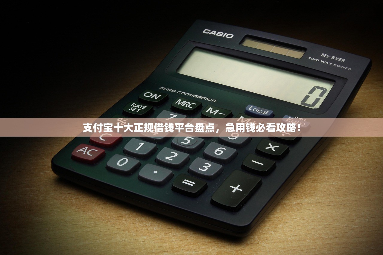 支付宝十大正规借钱平台盘点，急用钱必看攻略！