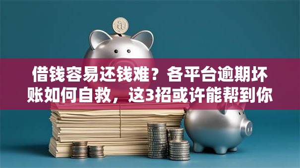 借钱容易还钱难？各平台逾期坏账如何自救，这3招或许能帮到你