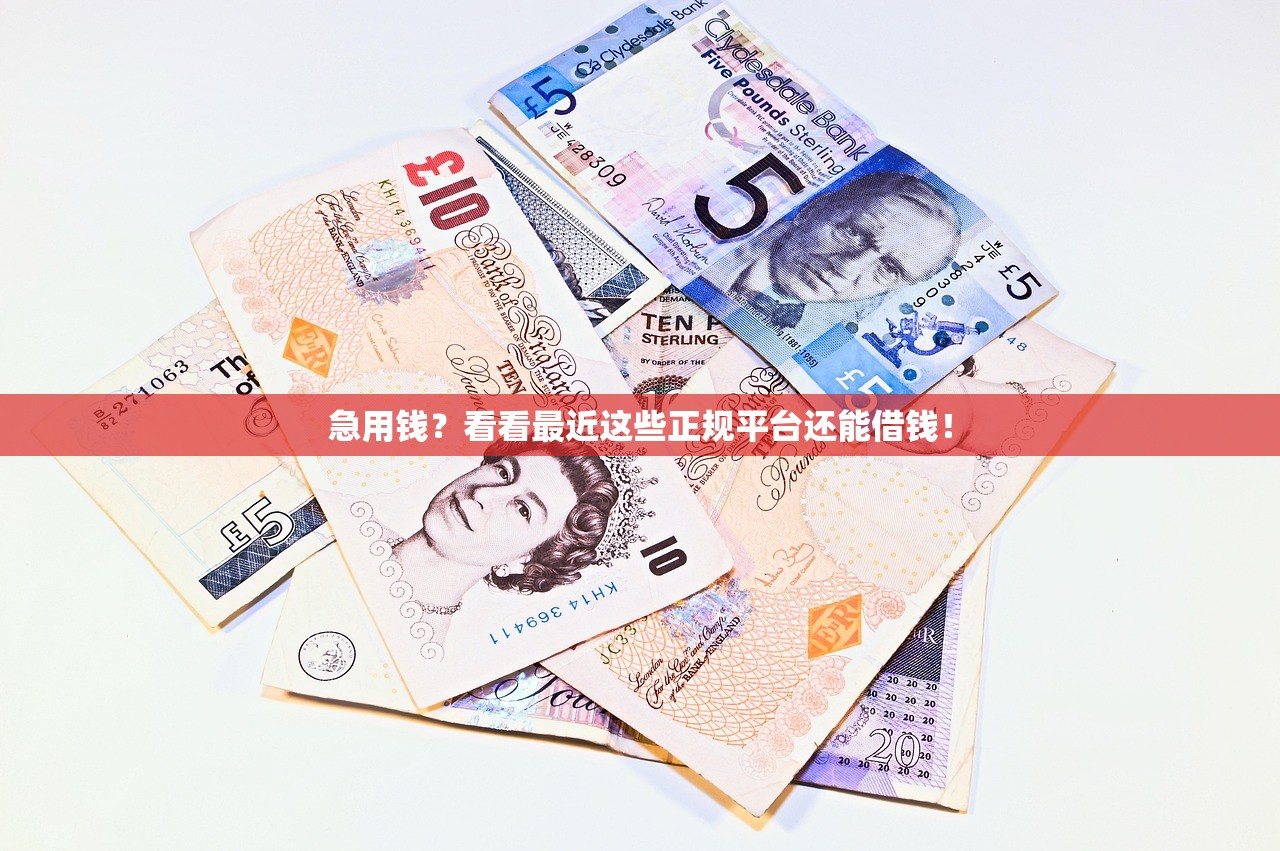 急用钱？看看最近这些正规平台还能借钱！