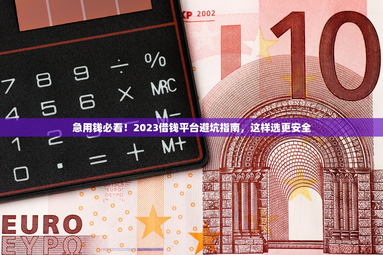 急用钱必看！2023借钱平台避坑指南，这样选更安全