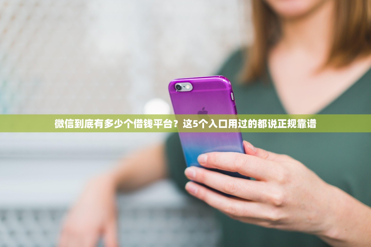 微信到底有多少个借钱平台？这5个入口用过的都说正规靠谱