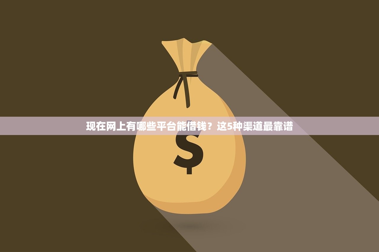 现在网上有哪些平台能借钱？这5种渠道最靠谱