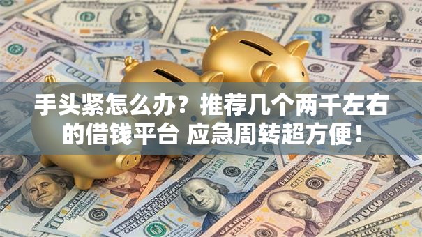 手头紧怎么办？推荐几个两千左右的借钱平台 应急周转超方便！