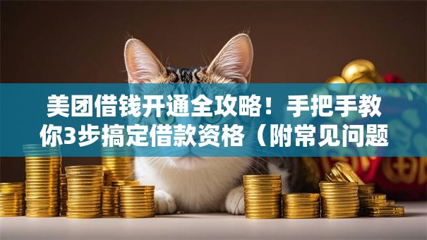 美团借钱开通全攻略！手把手教你3步搞定借款资格（附常见问题解答）
