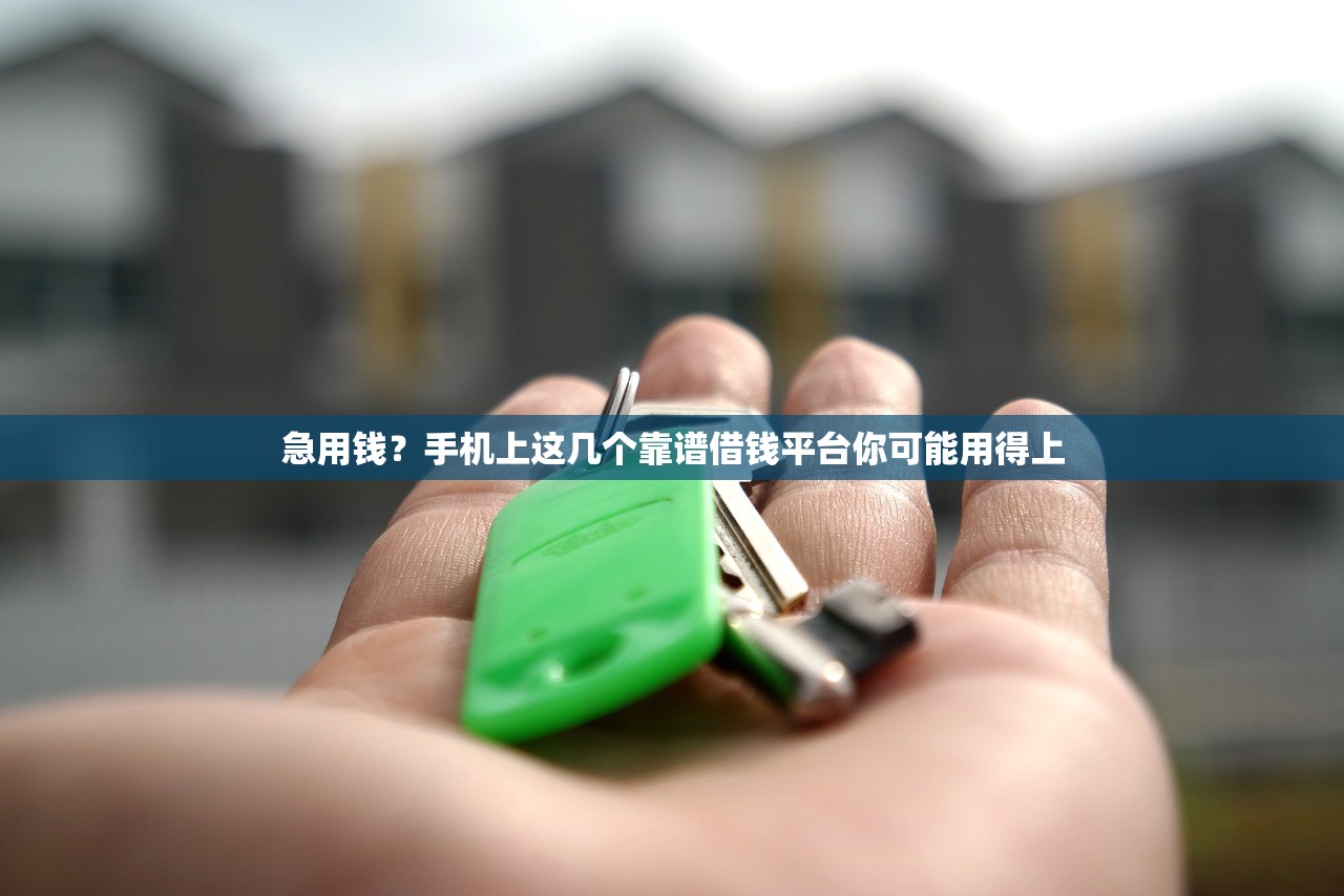 急用钱？手机上这几个靠谱借钱平台你可能用得上