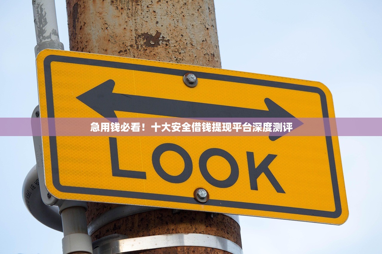 急用钱必看！十大安全借钱提现平台深度测评