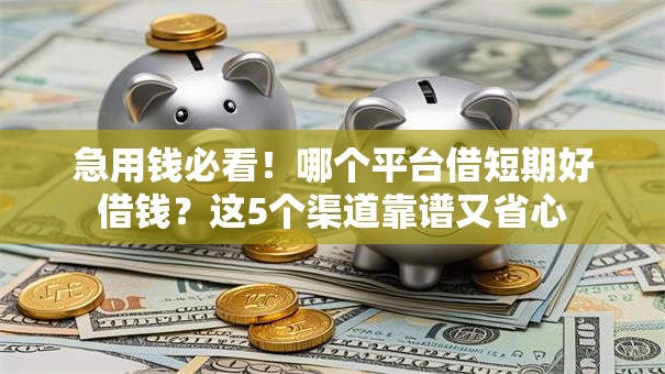 急用钱必看！哪个平台借短期好借钱？这5个渠道靠谱又省心