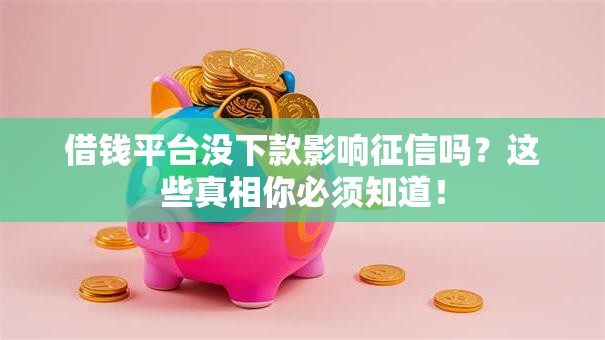 借钱平台没下款影响征信吗？这些真相你必须知道！
