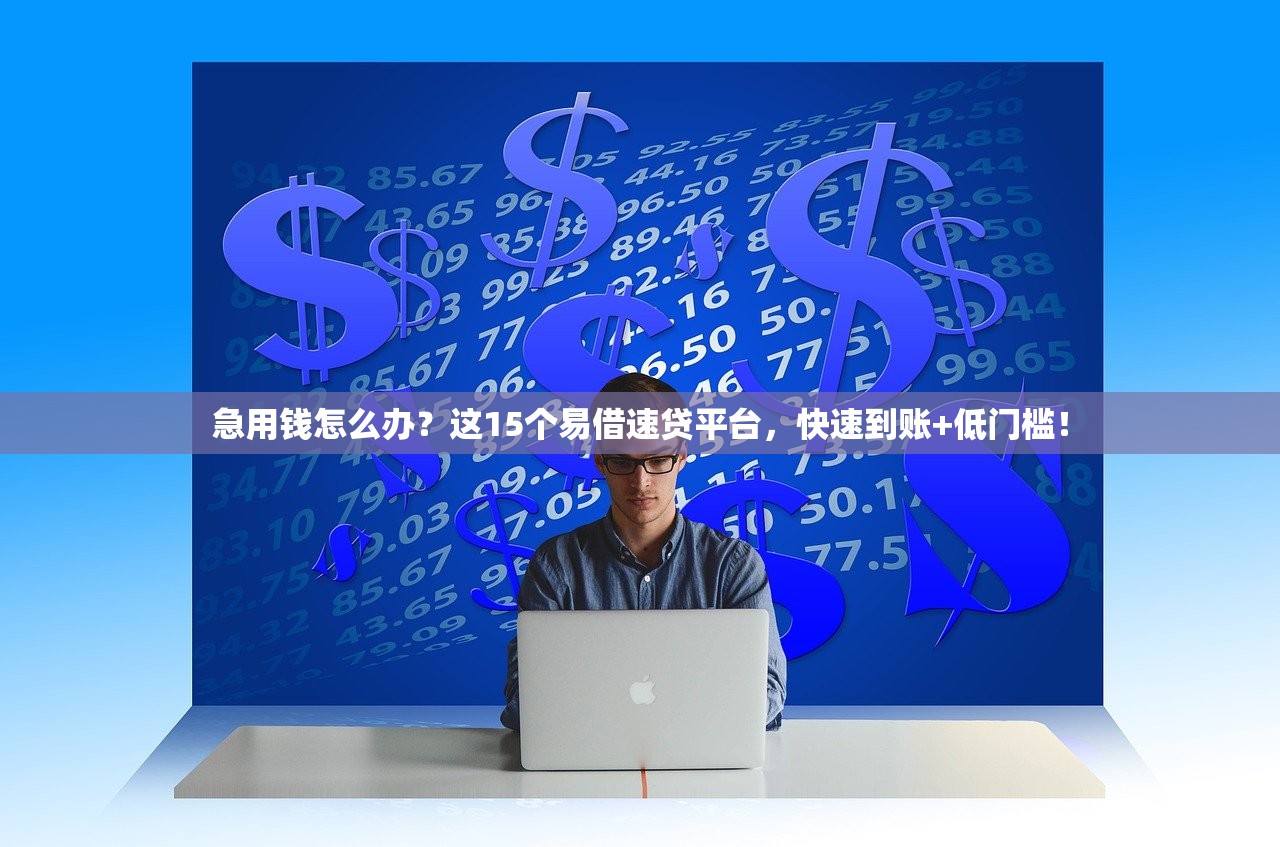急用钱怎么办？这15个易借速贷平台，快速到账+低门槛！