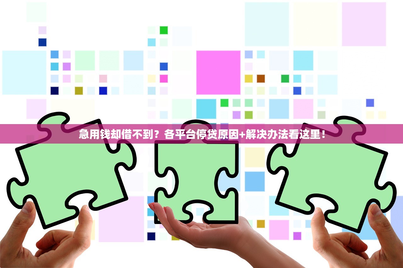 急用钱却借不到?各平台停贷原因+解决办法看这里! 急用钱却借不到?各平台停贷原因+解决办法看这里!