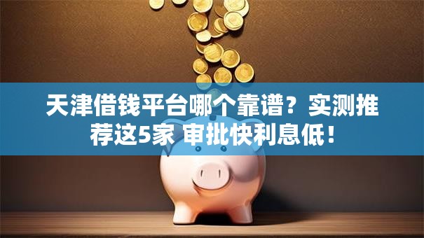 天津借钱平台哪个靠谱？实测推荐这5家 审批快利息低！