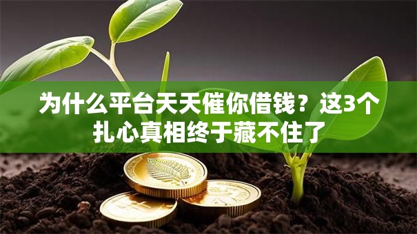 为什么平台天天催你借钱？这3个扎心真相终于藏不住了