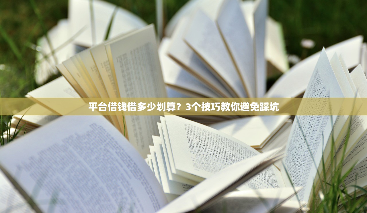 平台借钱借多少划算?3个技巧教你避免踩坑 平台借钱借多少划算?3个技巧教你避免踩坑