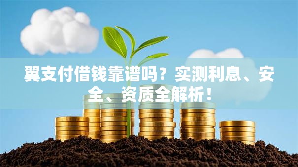 翼支付借钱靠谱吗？实测利息、安全、资质全解析！