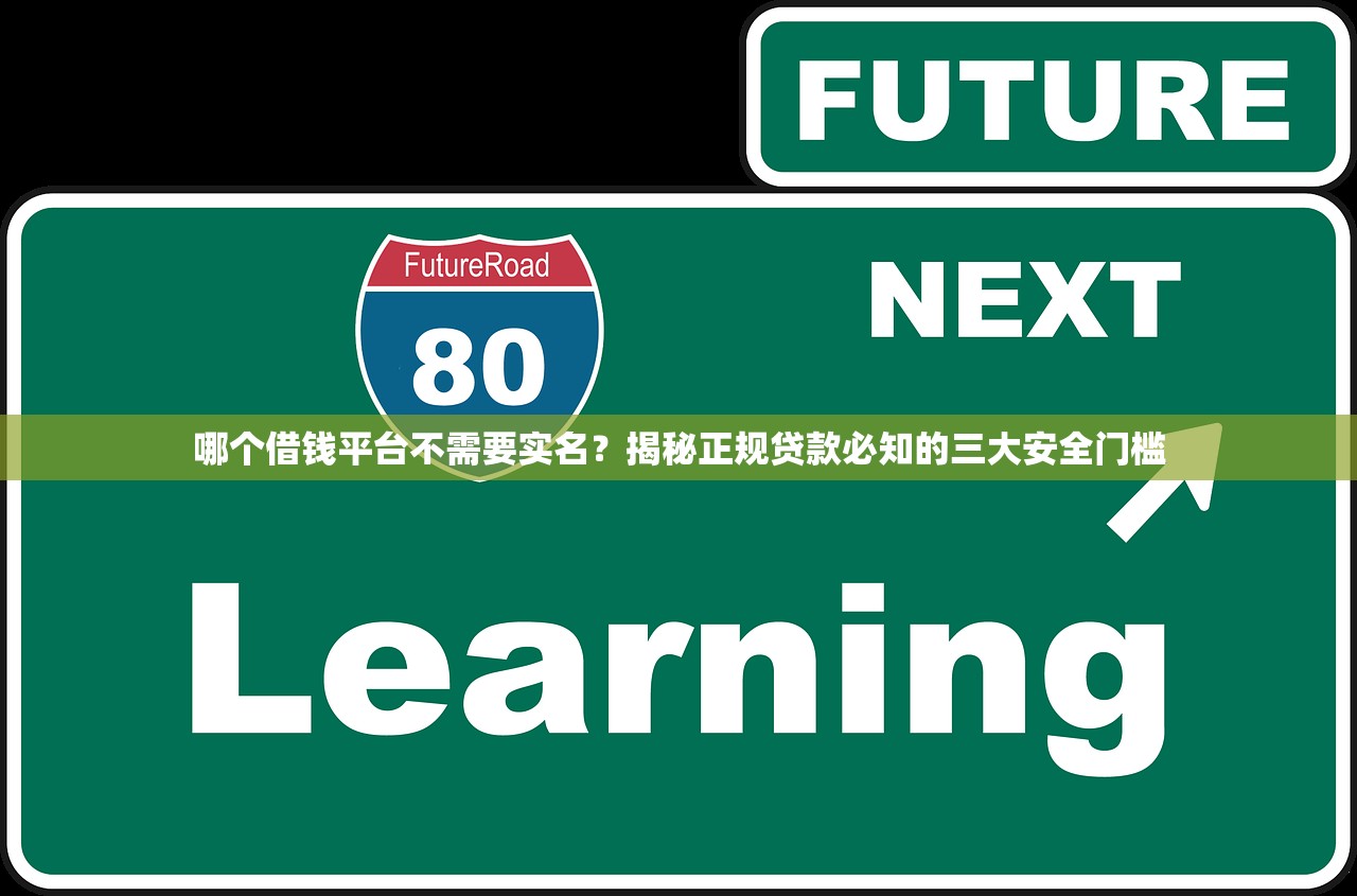 哪个借钱平台不需要实名？揭秘正规贷款必知的三大安全门槛