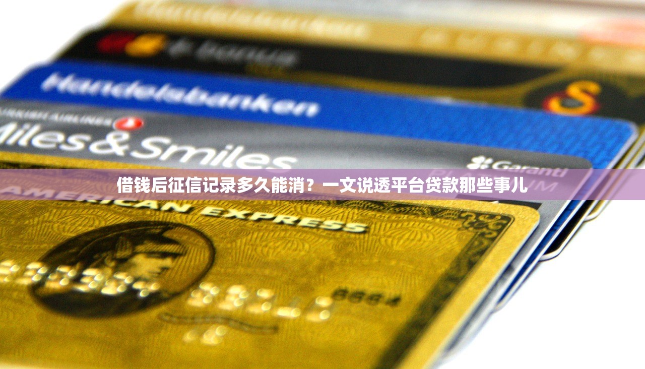 借钱后征信记录多久能消？一文说透平台贷款那些事儿