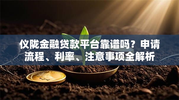 仪陇金融贷款平台靠谱吗？申请流程、利率、注意事项全解析