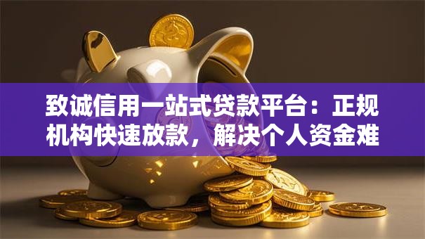 致诚信用一站式贷款平台：正规机构快速放款，解决个人资金难题