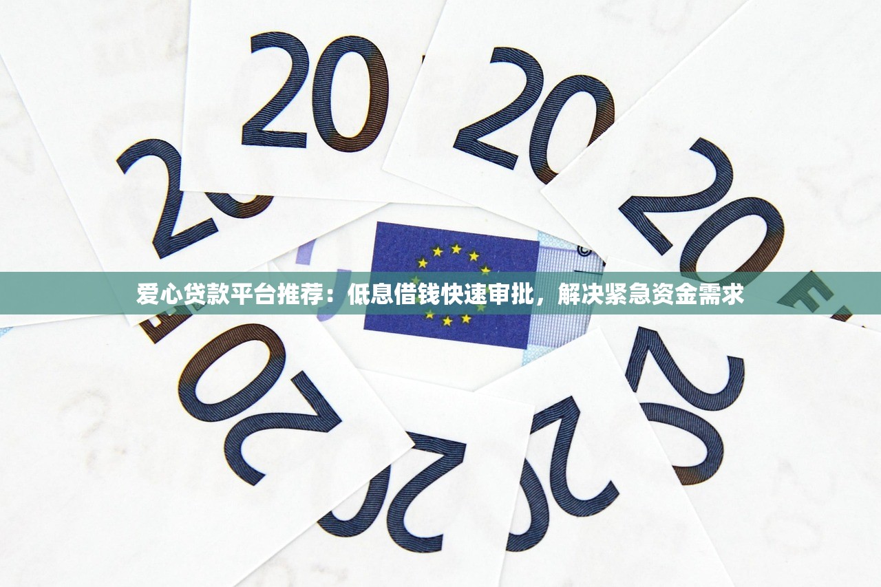 爱心贷款平台推荐：低息借钱快速审批，解决紧急资金需求