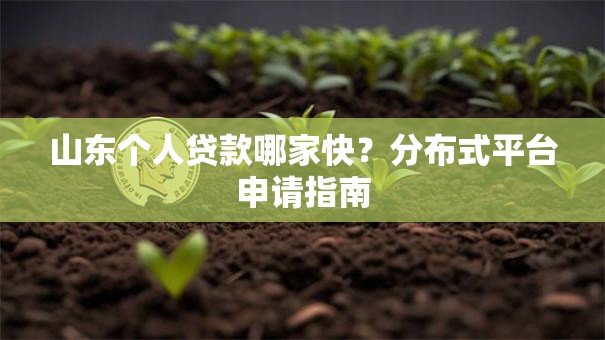 山东个人贷款哪家快？分布式平台申请指南