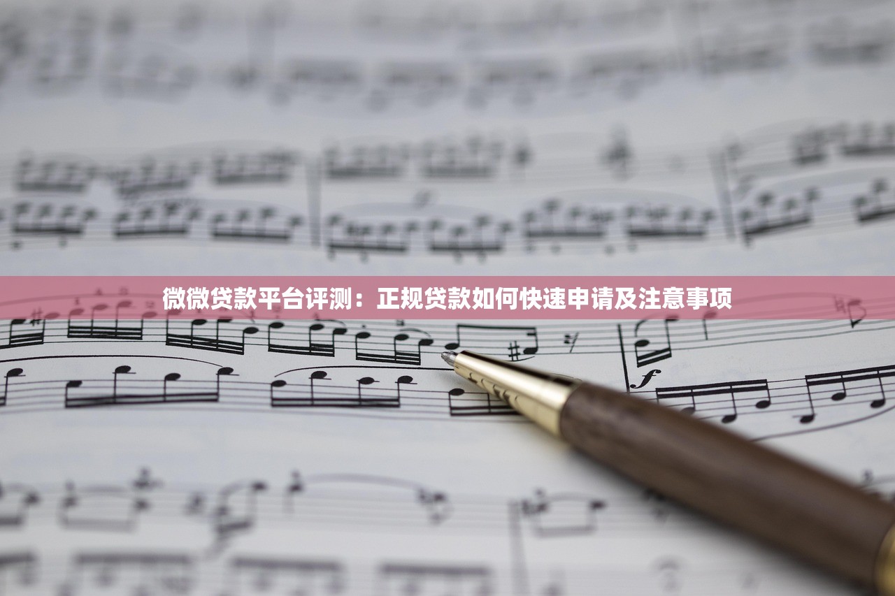 微微贷款平台评测:正规贷款如何快速申请及注意事项 微微贷款平台评测:正规贷款如何快速申请及注意事项