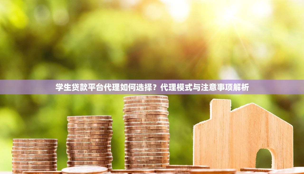 学生贷款平台代理如何选择？代理模式与注意事项解析