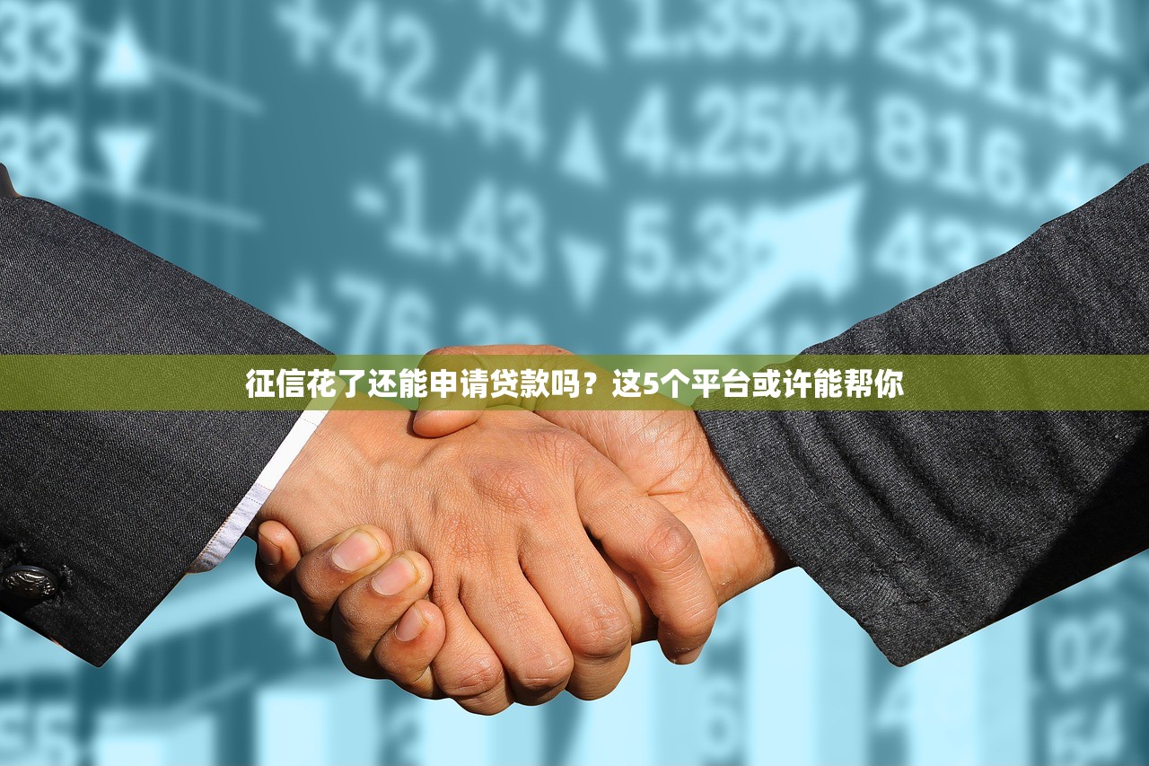 征信花了还能申请贷款吗？这5个平台或许能帮你