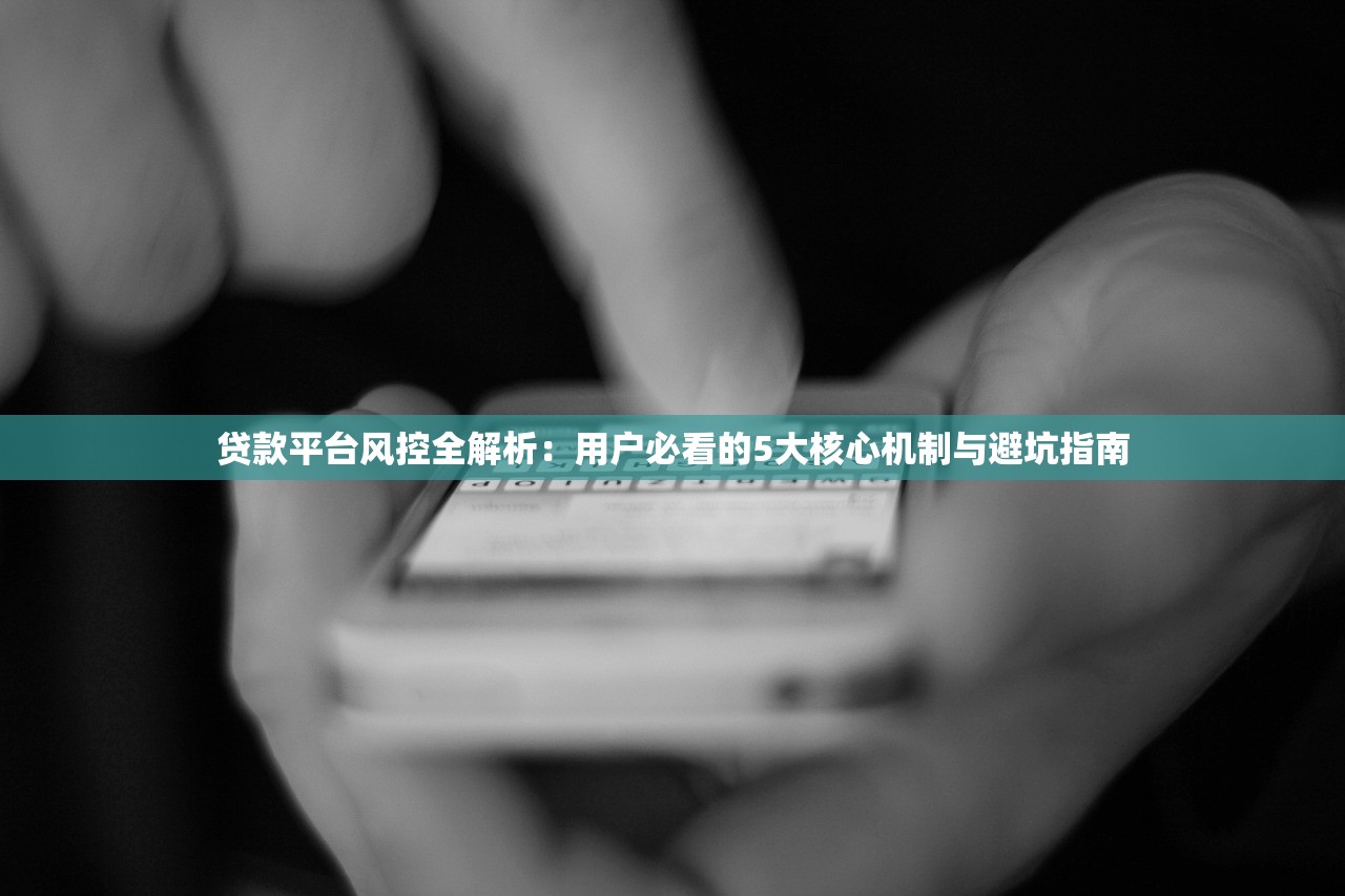 贷款平台风控全解析：用户必看的5大核心机制与避坑指南