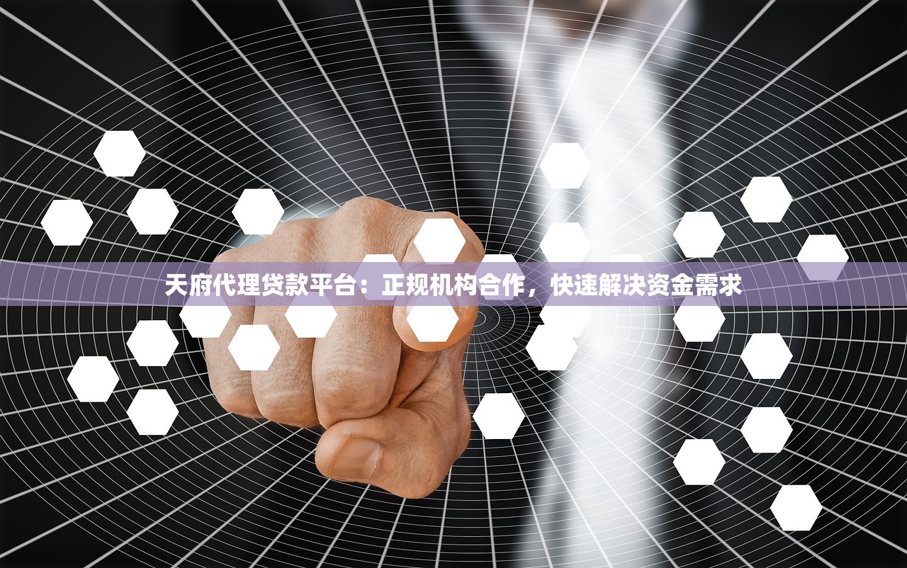 天府代理贷款平台：正规机构合作，快速解决资金需求