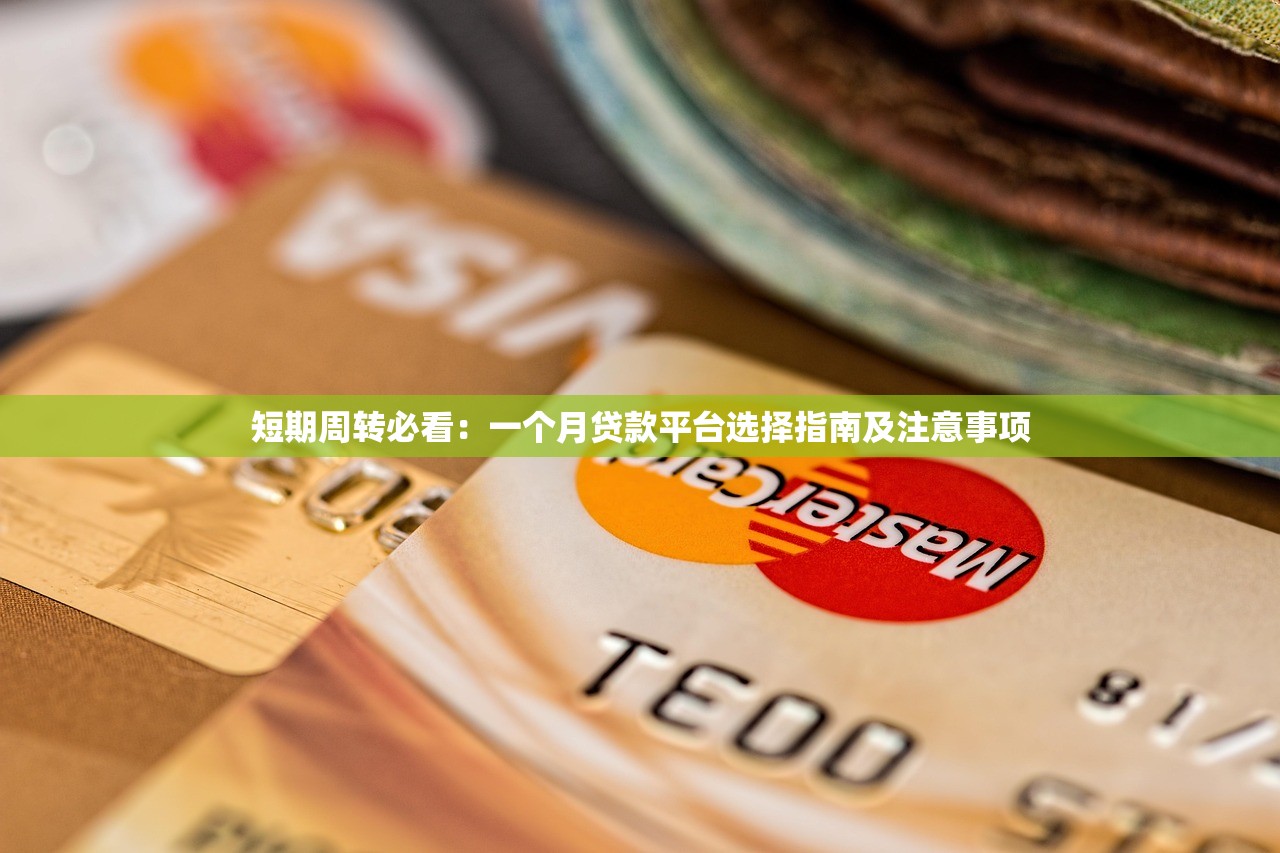 短期周转必看:一个月贷款平台选择指南及注意事项 短期周转必看:一个月贷款平台选择指南及注意事项