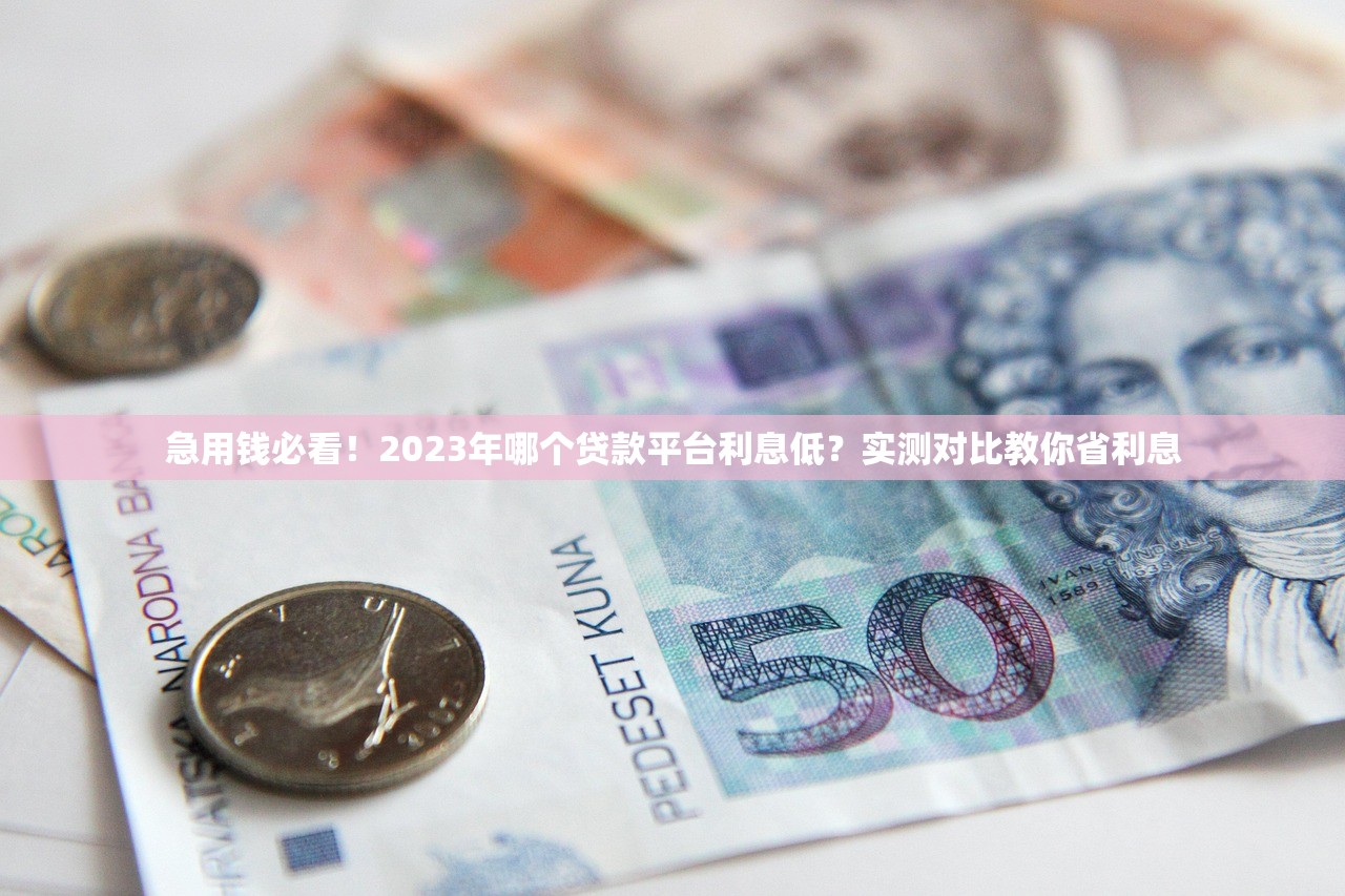 急用钱必看！2023年哪个贷款平台利息低？实测对比教你省利息
