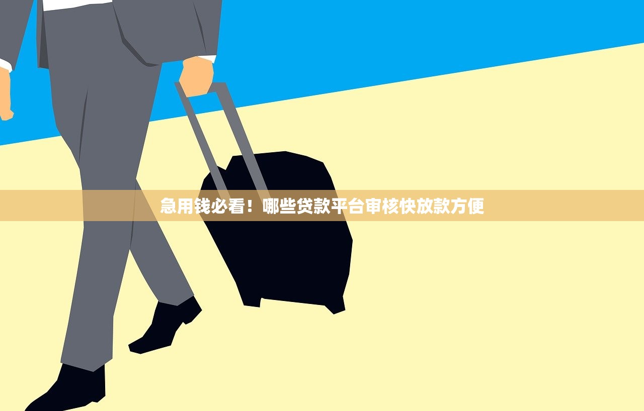 急用钱必看！哪些贷款平台审核快放款方便