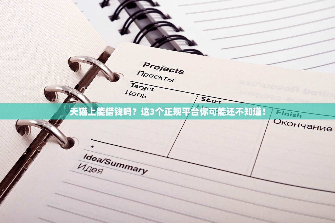 天猫上能借钱吗？这3个正规平台你可能还不知道！