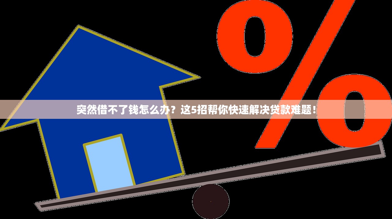 突然借不了钱怎么办？这5招帮你快速解决贷款难题！