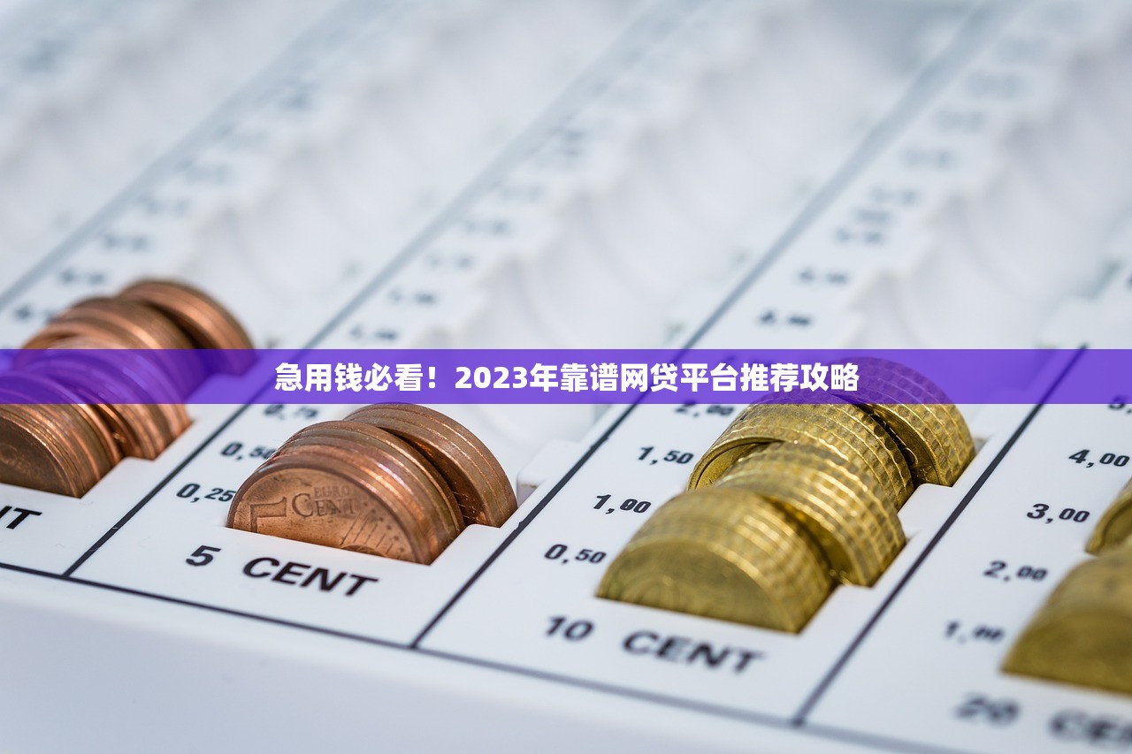 急用钱必看！2023年靠谱网贷平台推荐攻略