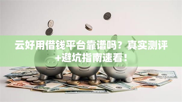 云好用借钱平台靠谱吗？真实测评+避坑指南速看！
