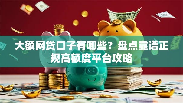 大额网贷口子有哪些？盘点靠谱正规高额度平台攻略