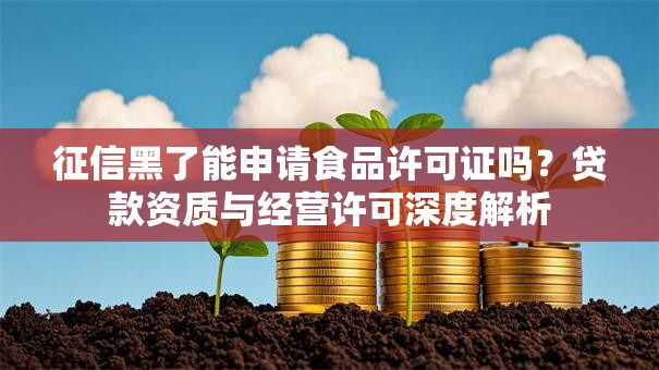 征信黑了能申请食品许可证吗?贷款资质与经营许可深度解析 征信黑了能申请食品许可证吗?贷款资质与经营许可深度解析