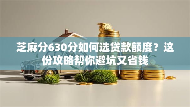 芝麻分630分如何选贷款额度？这份攻略帮你避坑又省钱