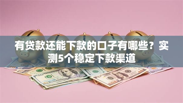有贷款还能下款的口子有哪些？实测5个稳定下款渠道