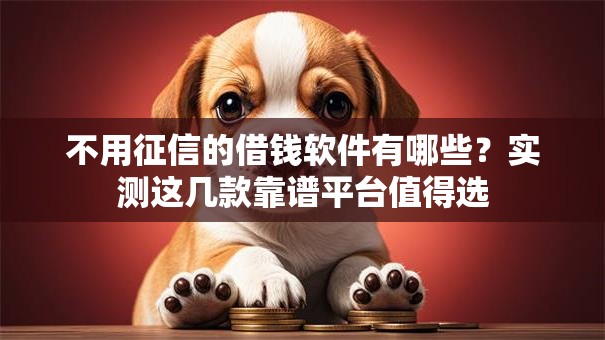 不用征信的借钱软件有哪些？实测这几款靠谱平台值得选
